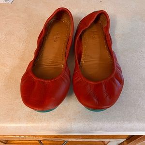 Tieks red ballet flats size 9